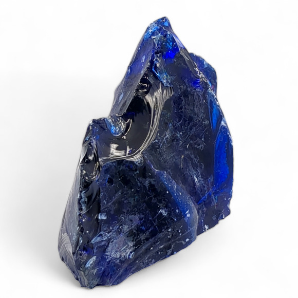 Cobalt Blue Manganese Fenton Glowing Art Glass Cullet #4GX12 - Picture 3 of 8